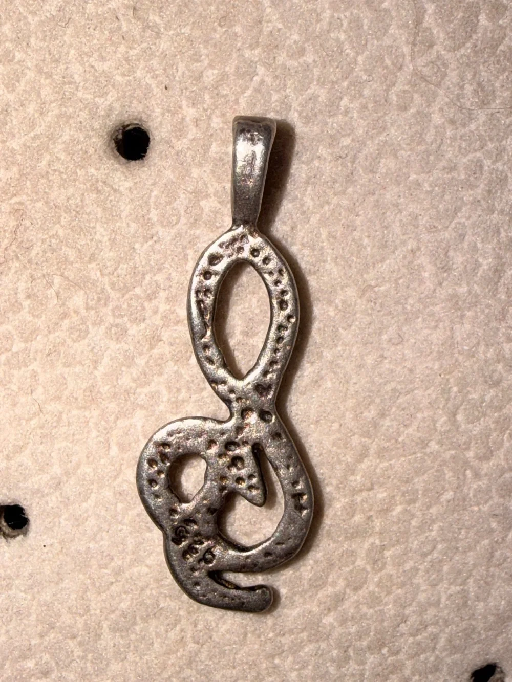 Vintage Sterling Silver 925 Music Note Pendant/Charm